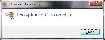 Encryption is complete
