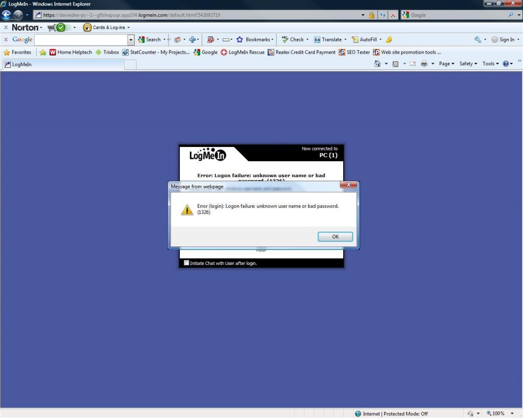 LogMeIn Win7